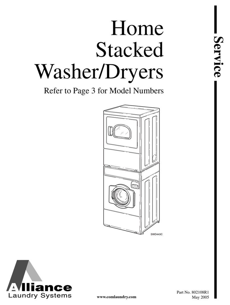 Alliance Laundry Systems Cissell CTS97AWN User manual