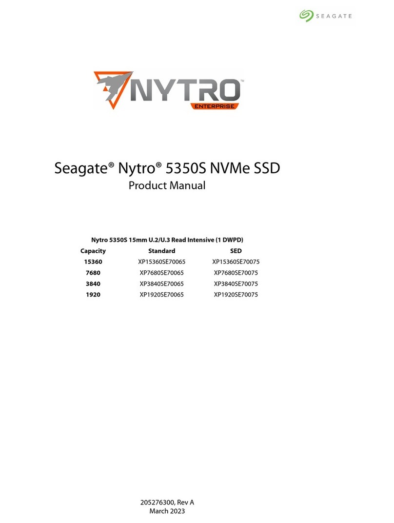 Seagate Nytro 5350S NVMe SSD User manual Seagate Nytro 5350S NVMe SSD User manual