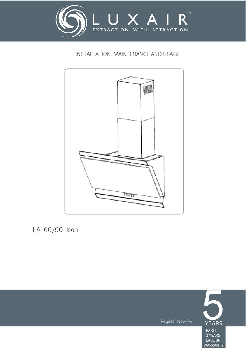 Luxair LA-60-Ison Installation, maintenance and usage