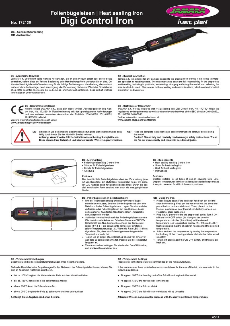 Jamara 172130 User manual Jamara 172130 User manual