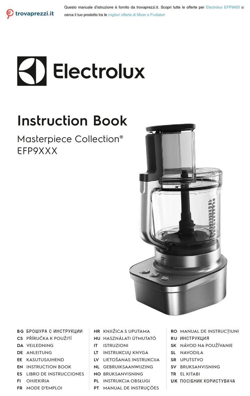 Electrolux Masterpiece EFP9 Series User manual