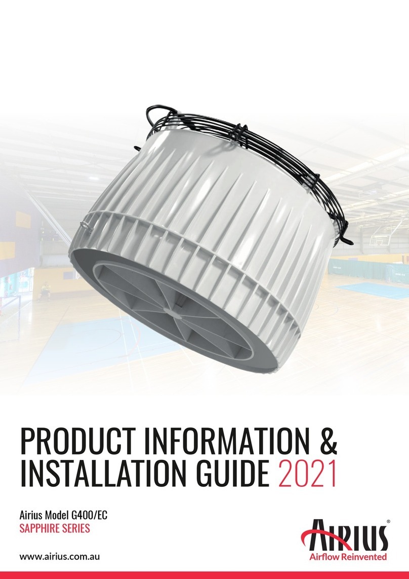 Airius SAPPHIRE Series User manual