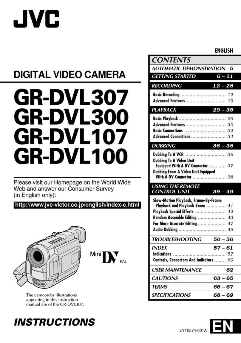 JVC Mini DV PAL GR-DVL307 User manual