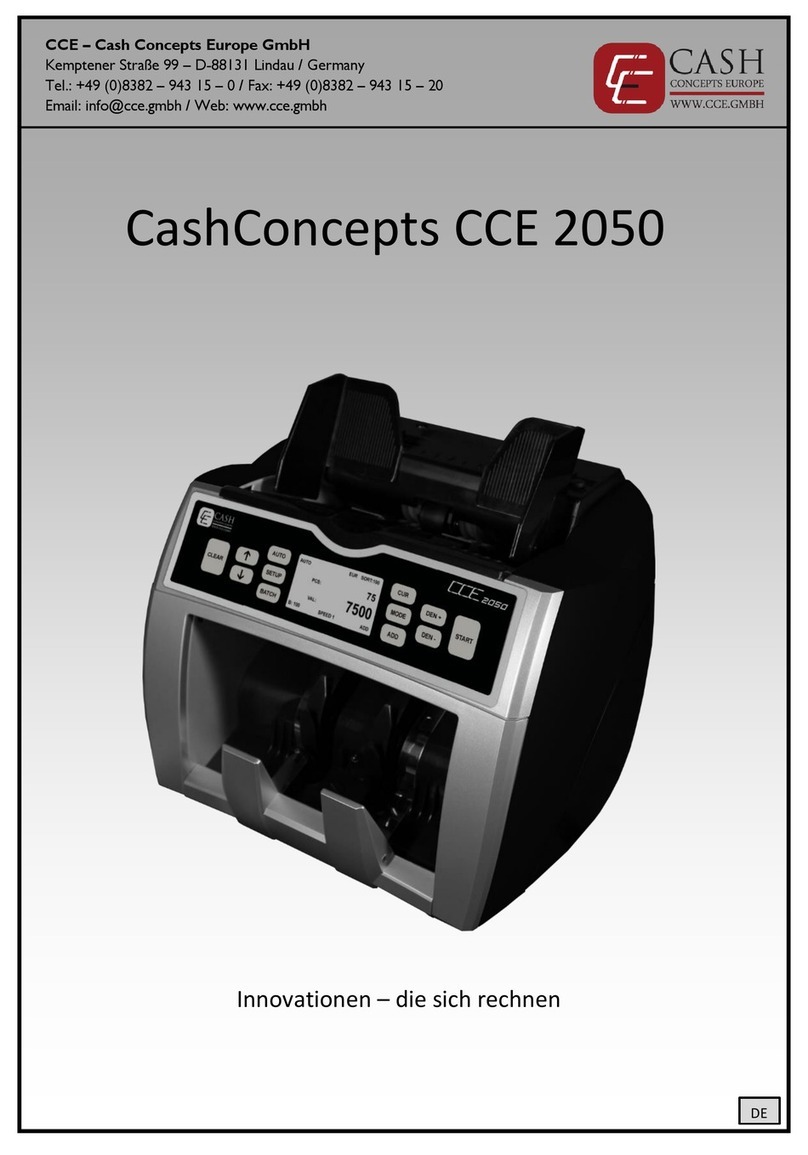 CashConcepts CCE 2050 User manual