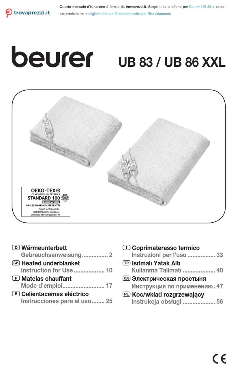 Beurer UB 83 XXL Instructions for use