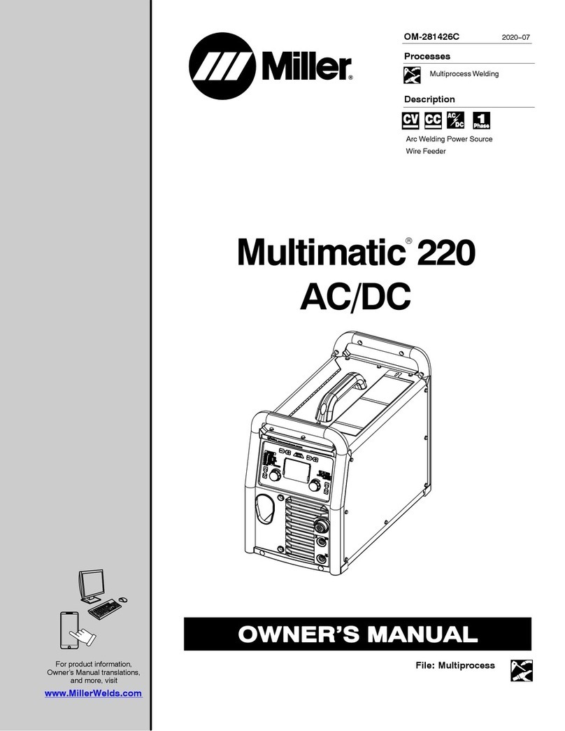 Miller Multimatic 220 AC/DC User manual
