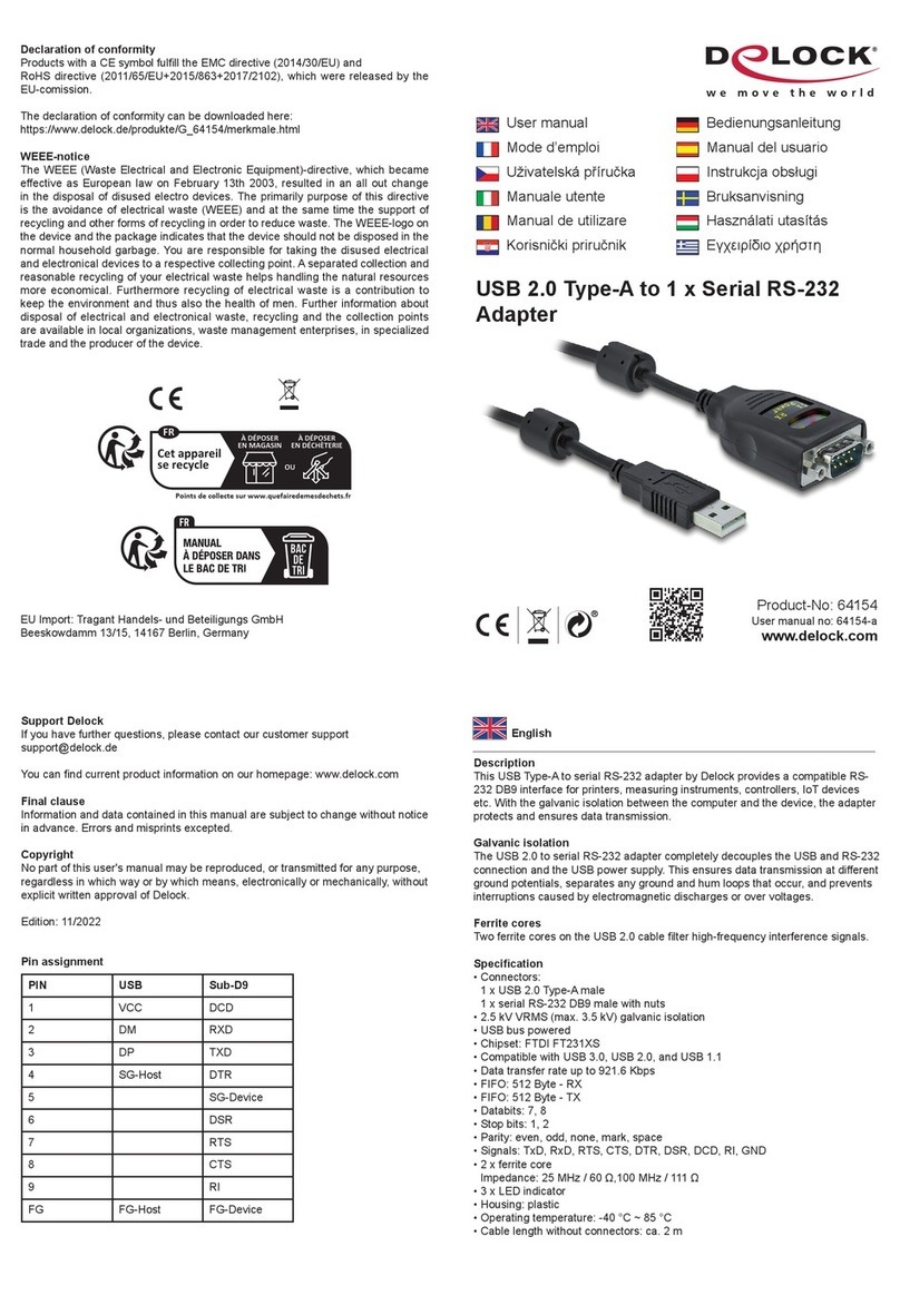 DeLOCK 64154 user manual