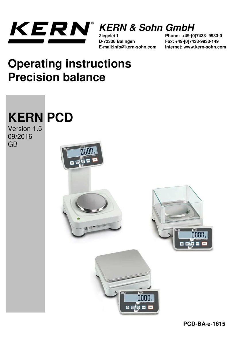 KERN PCD Series User manual