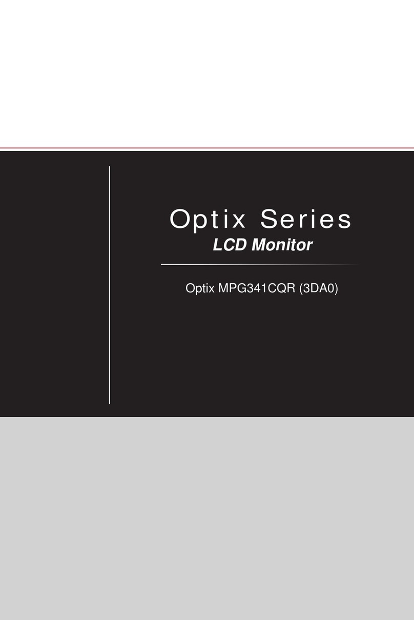 MSI Optix MPG341CQR 3DA0 User manual