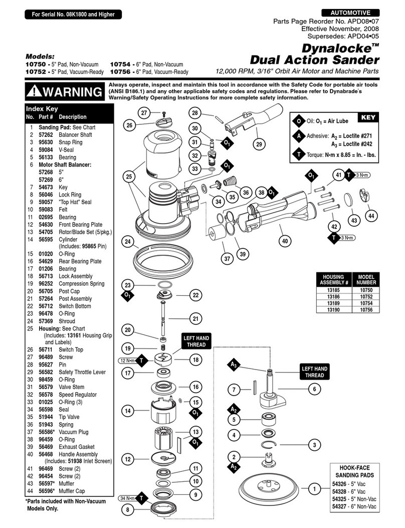 Dynabrade Dynalocke 10750 User manual