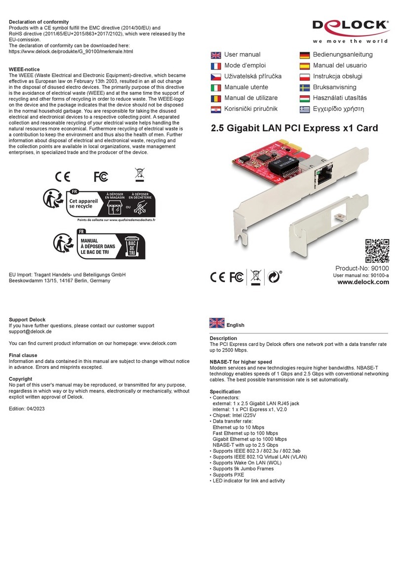DeLOCK 90100 user manual