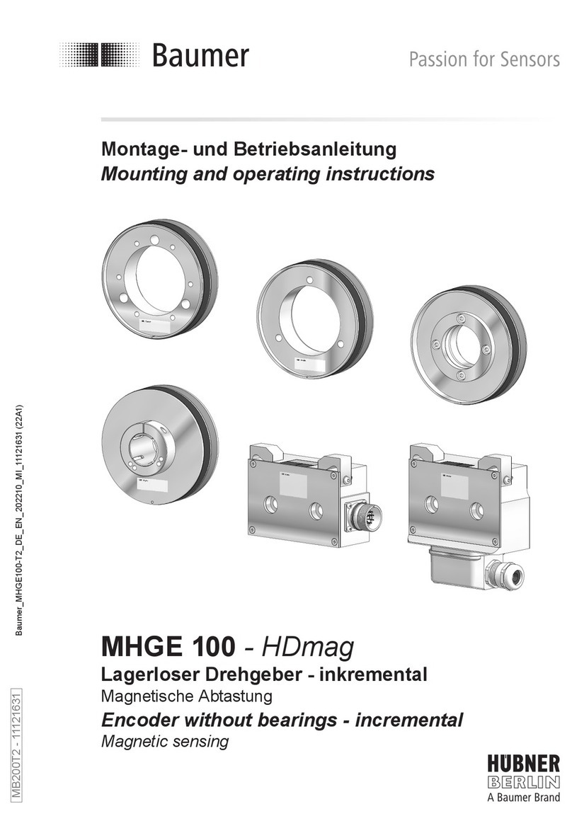 Baumer HUBNER BERLIN MHGE 100-HDmag Mounting and operating instructions Baumer HUBNER BERLIN MHGE 100-HDmag Mounting and operating instructions