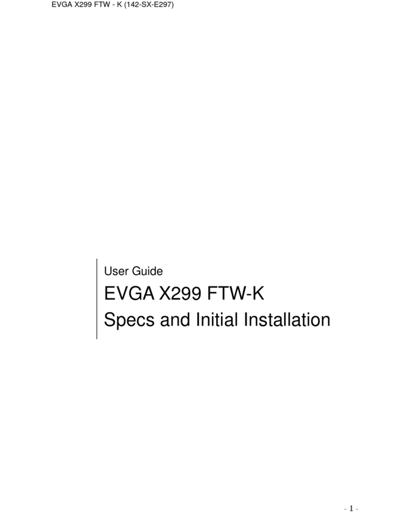 EVGA X299 FTW-K user guide
