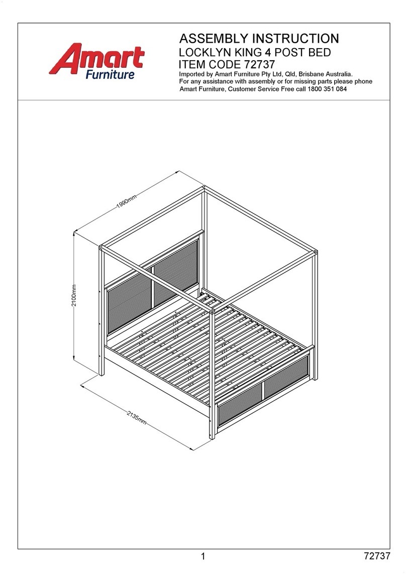 Amart Furniture LOCKLYN 72737 Assembly instruction