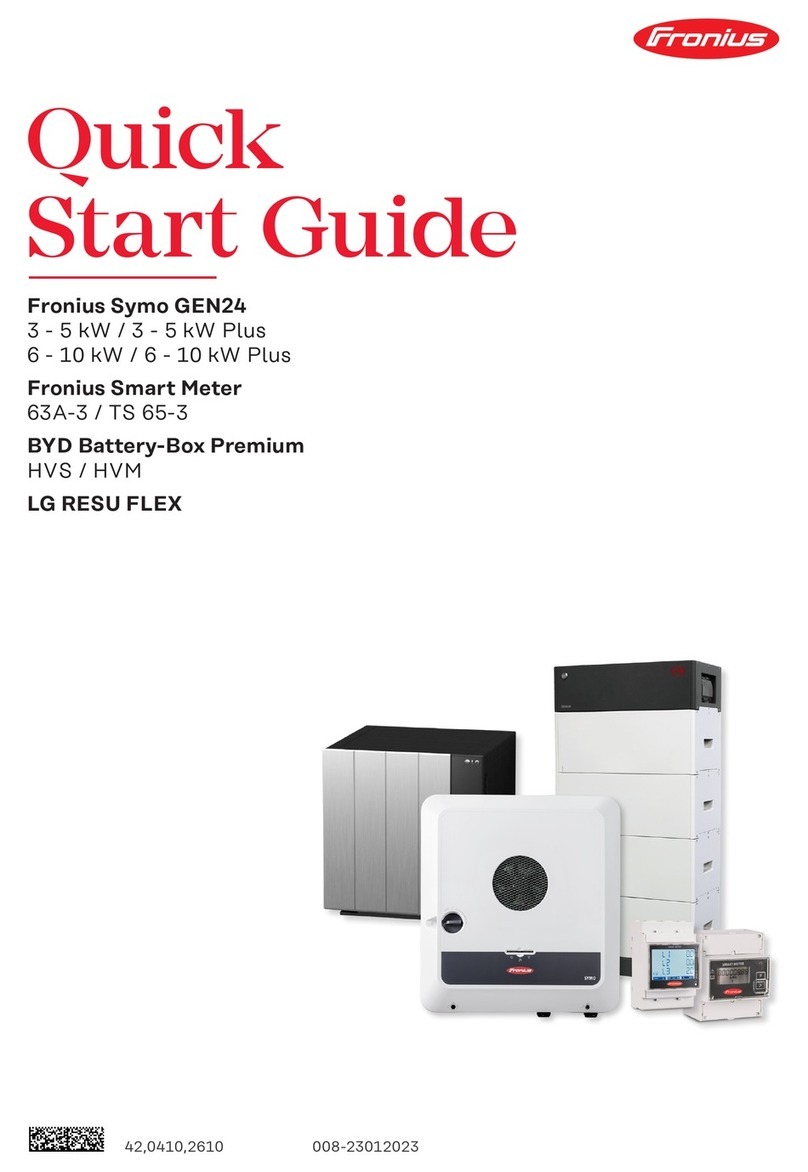 FRO­NIUS 63A-3 quick start guide