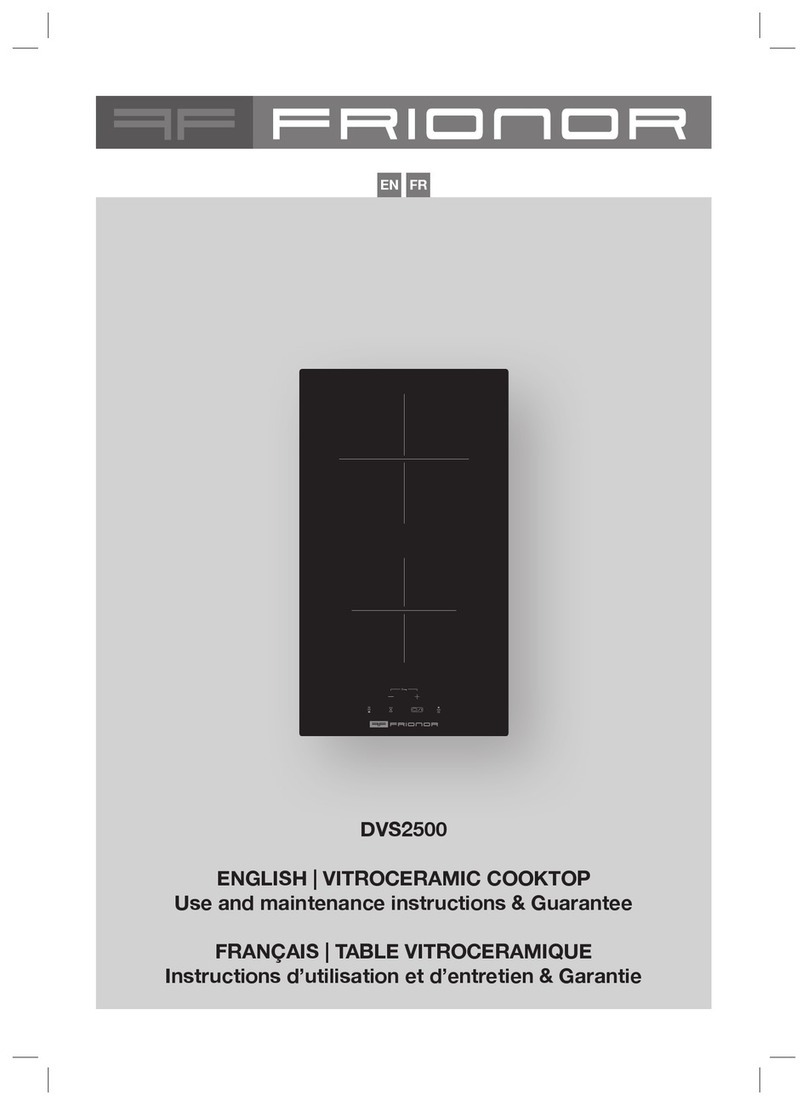 FRIONOR DVS2500 Operation instructions