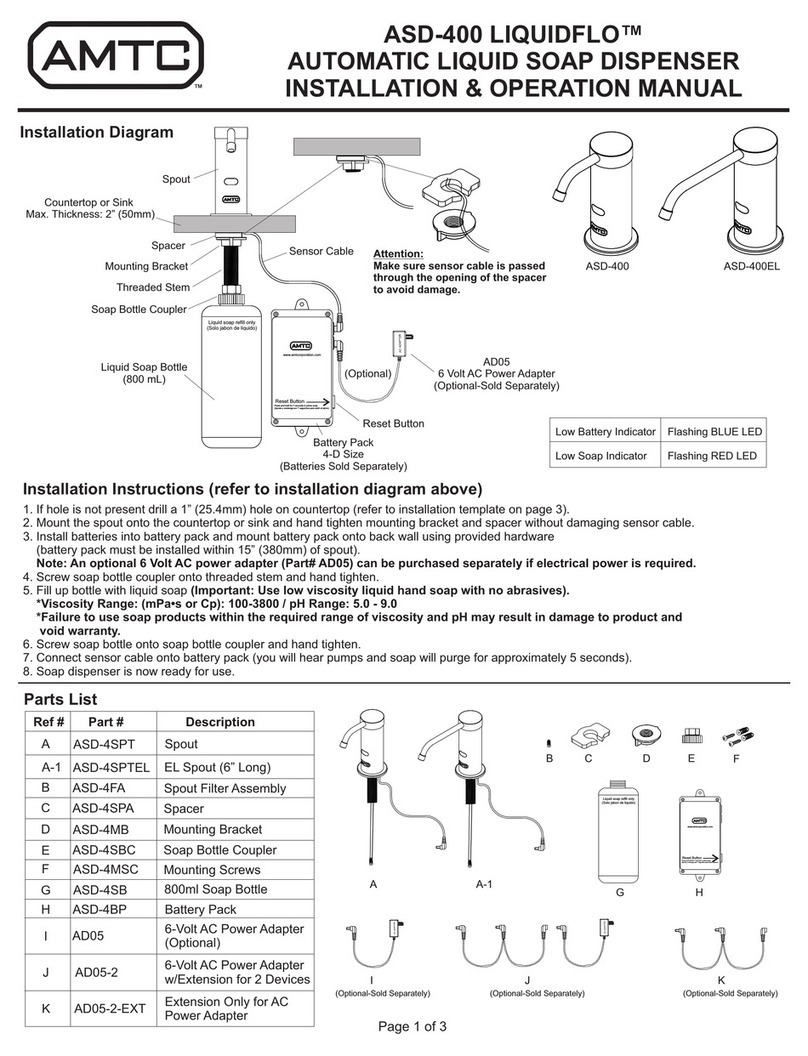 AMTC LIQUIDFLO ASD-400EL User manual