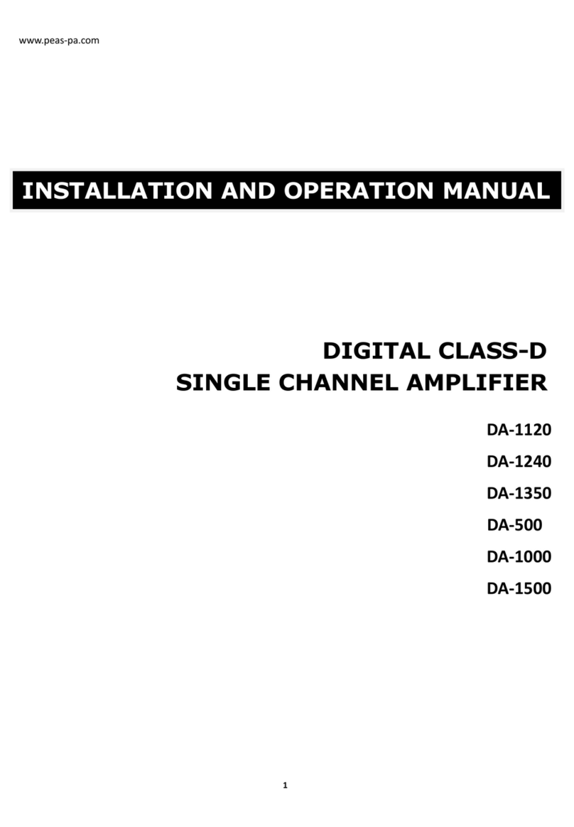 PEAS DA-1120 Installation and operation manual