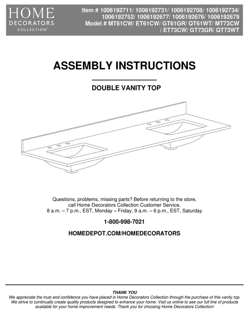 Home Decorators Collection MT61CW User manual Home Decorators Collection MT61CW User manual