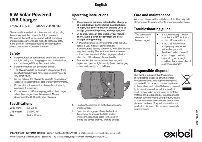 Exibel ZH1708143 operating instructions