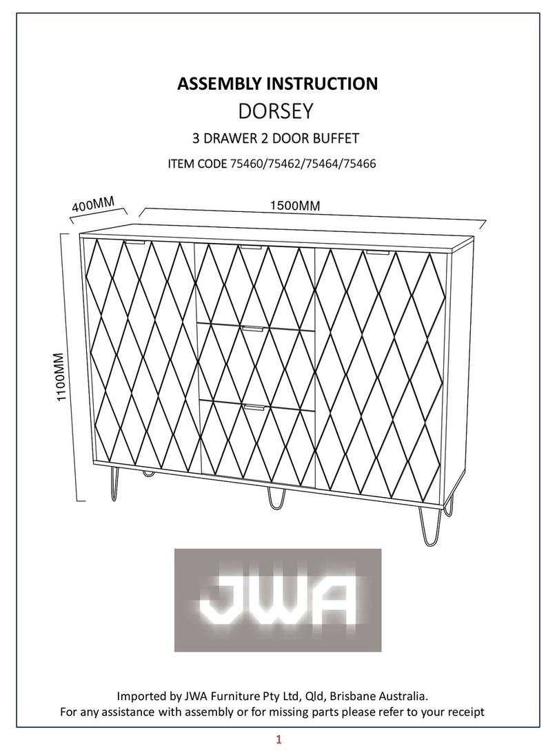 JWA DORSEY 75460 Assembly instruction