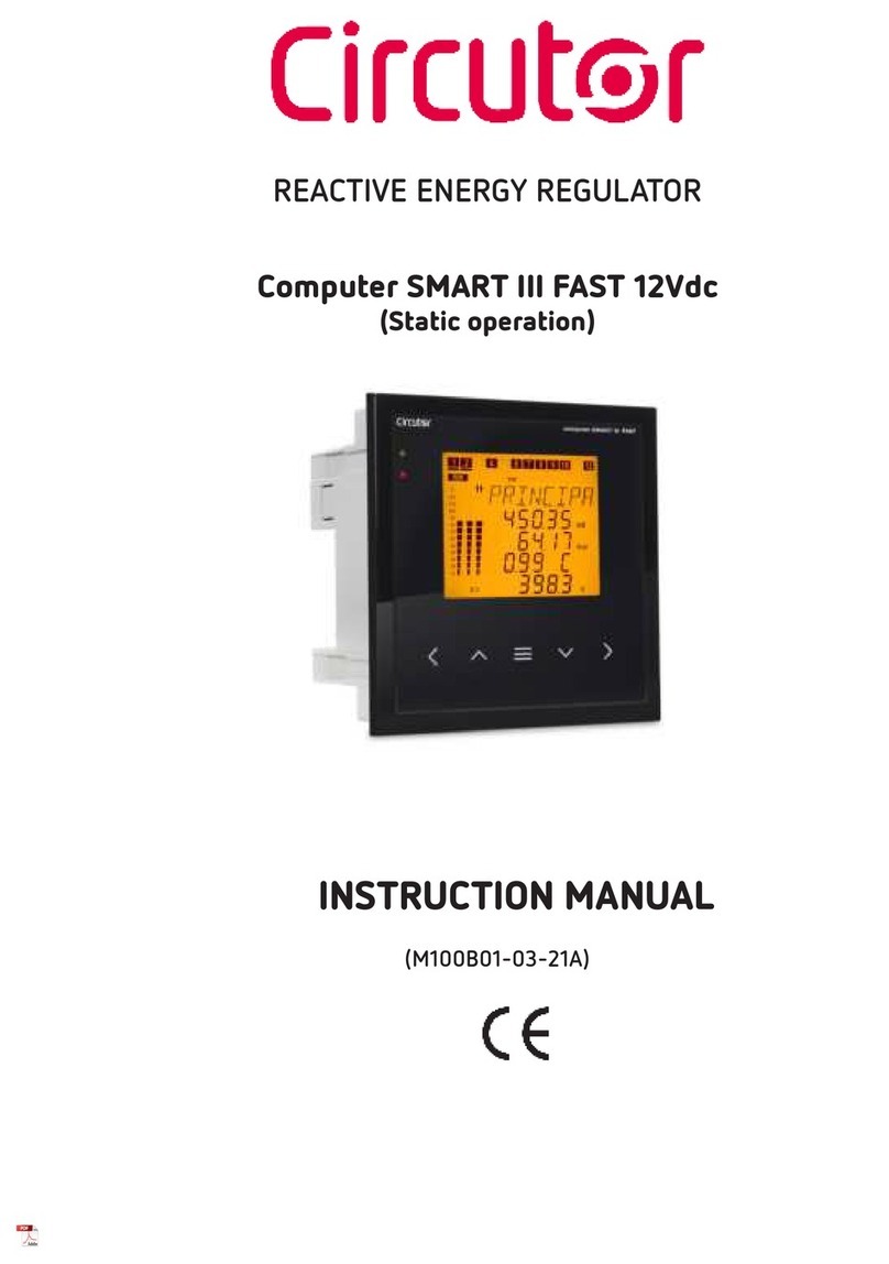 Circutor Computer SMART III FAST 12Vdc User manual