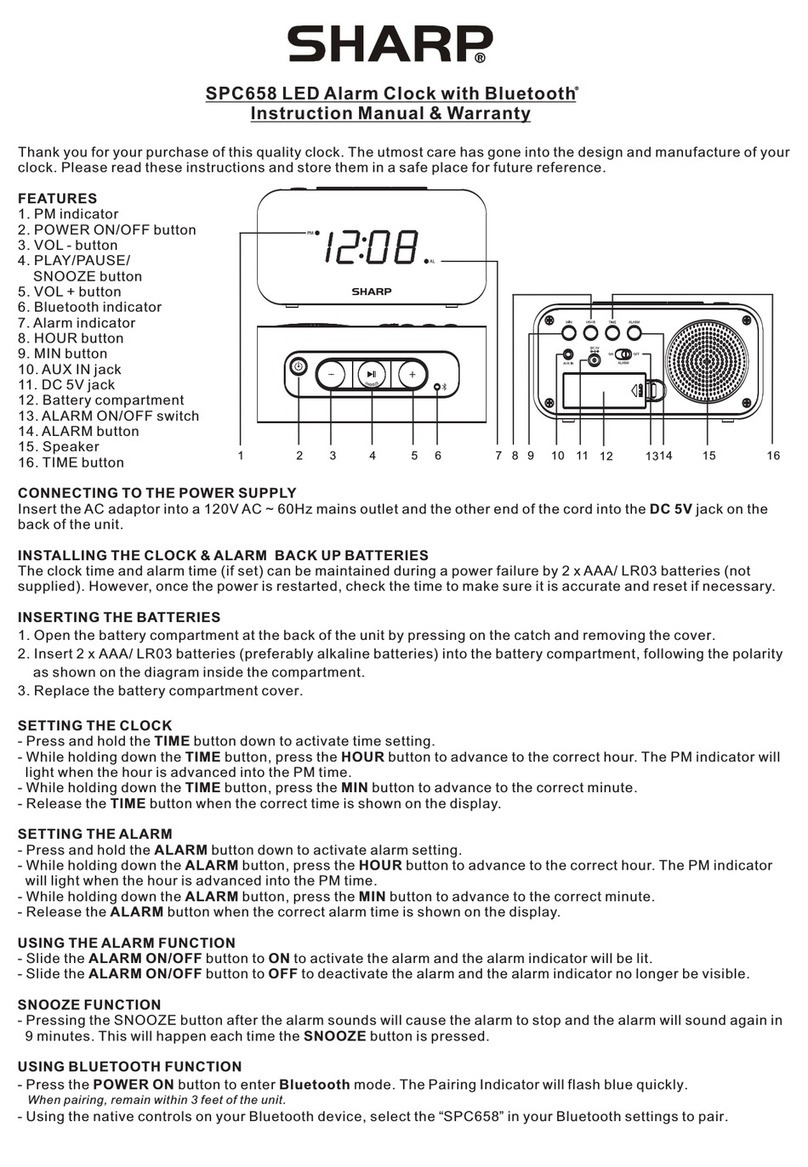 Sharp SPC658 Instruction manual & warranty