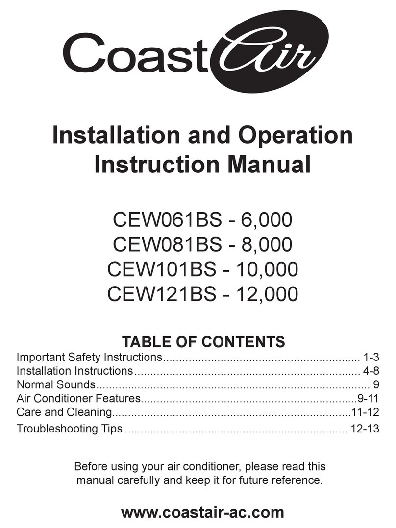 Coast-Air CEW061BS Service manual