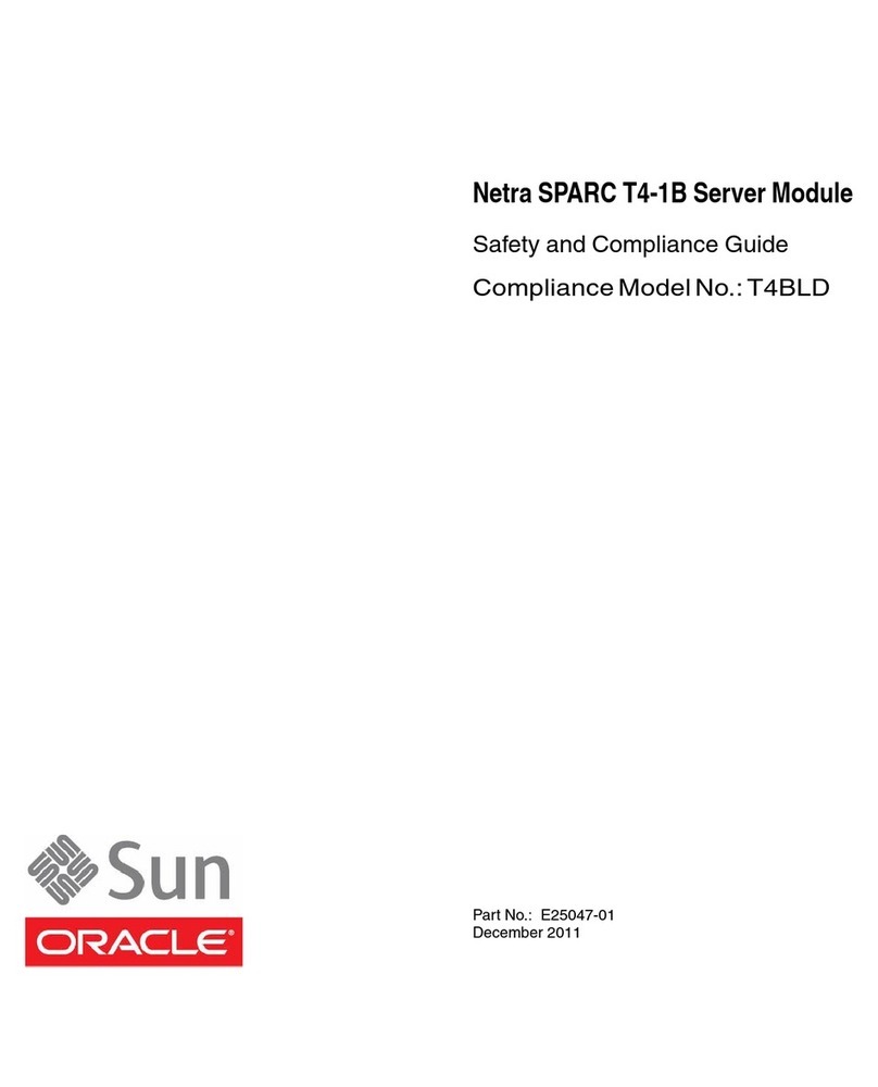 Sun Oracle T4BLD Installation and operating manual