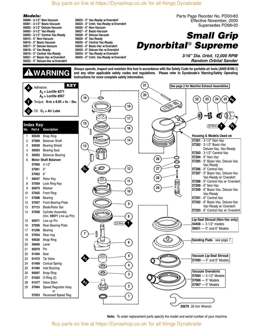 Dynabrade 56801 instruction manual