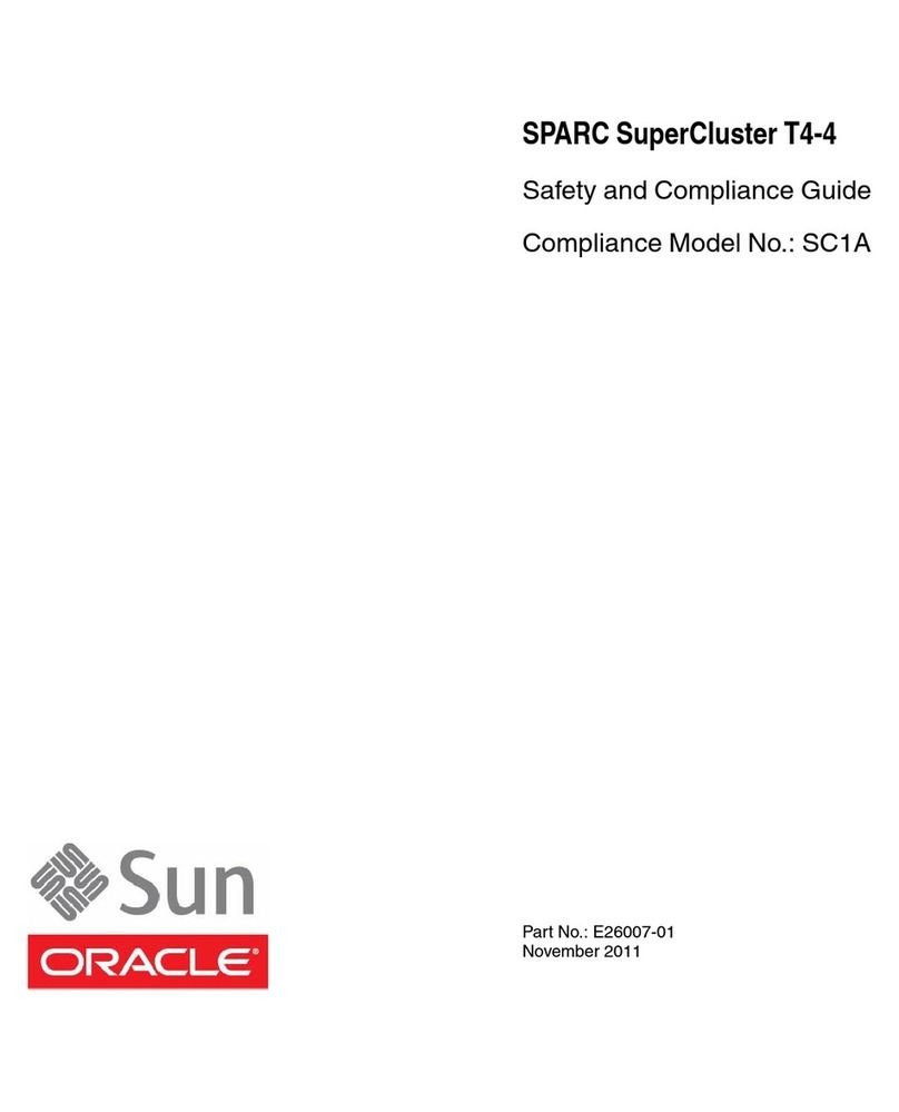 Sun Oracle SPARC SuperCluster T4-4 Installation and operating manual