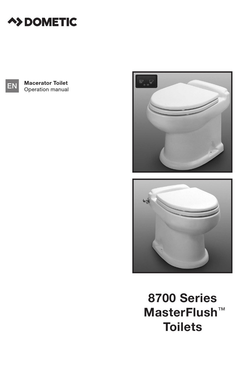 Dometic MasterFlush MF 8140 User manual Dometic MasterFlush MF 8140 User manual