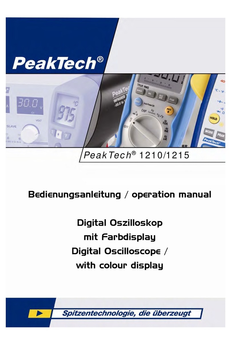 PeakTech 1210 Operation manual