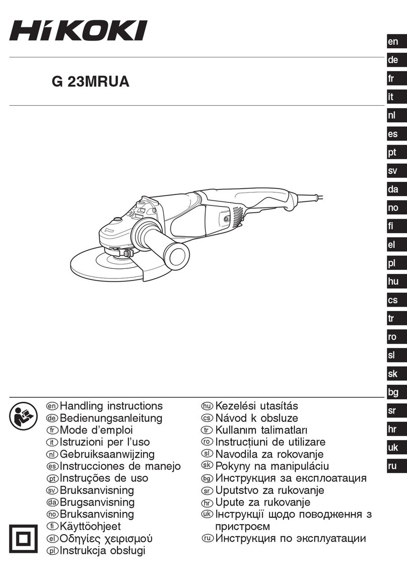 HIKOKI G 23MRUA Handling instructions