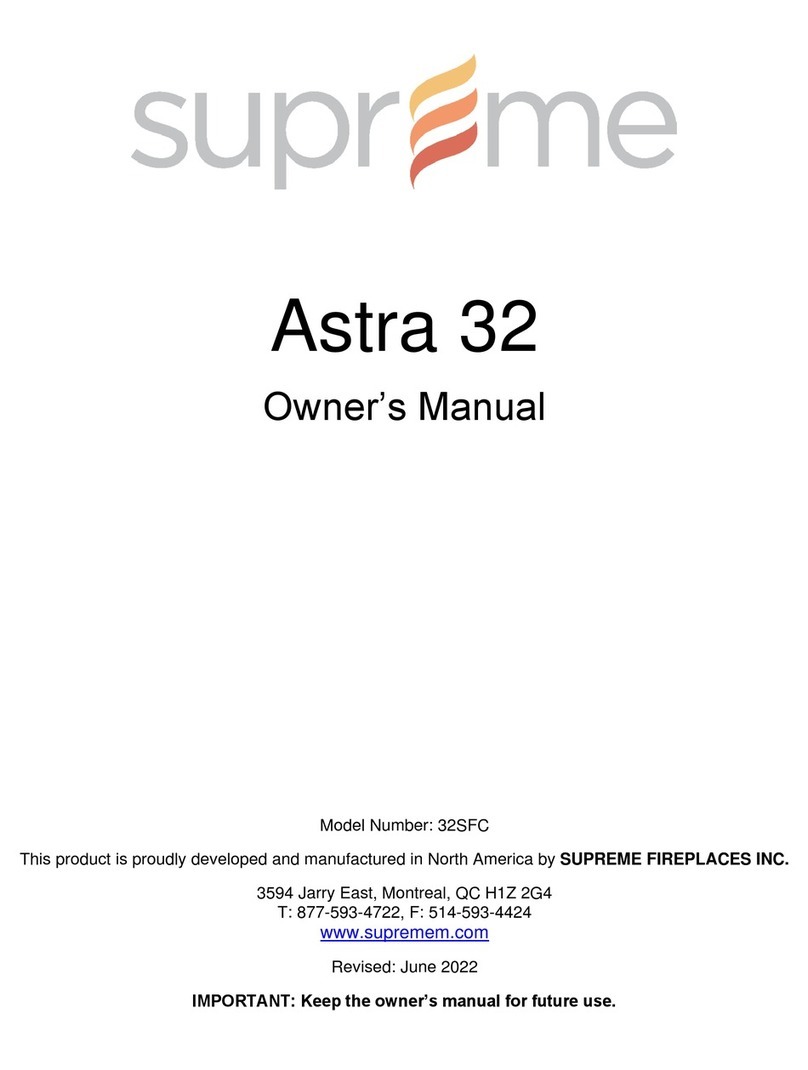 SUPREME Astra 32 owner's manual