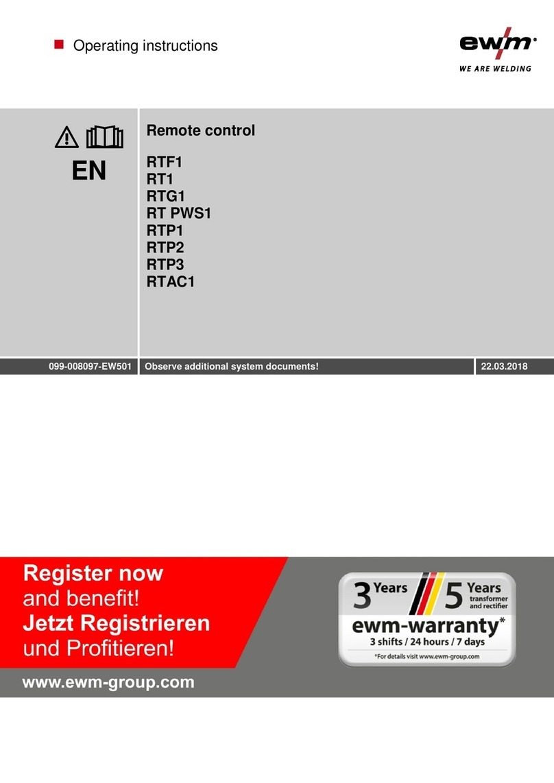 EWM RTF1 User manual