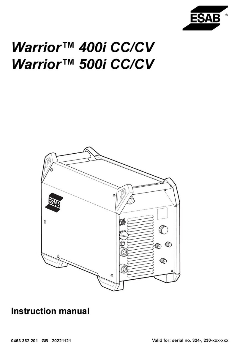 ESAB Warrior 400i CC/CV instruction manual