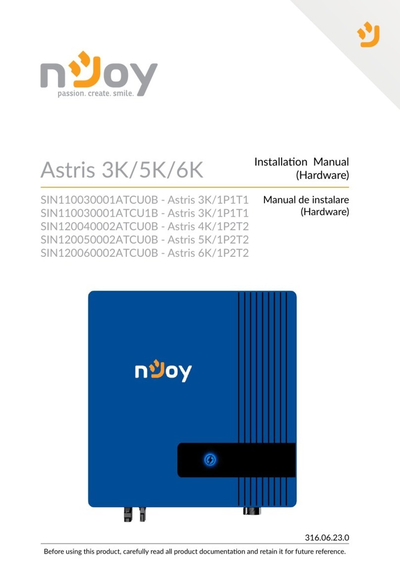 Njoy Astris 3K/1P1T1 installation manual
