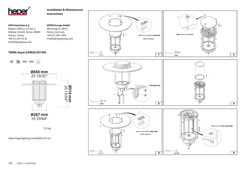 HEPER TERRA Asym Installation and operating instructions