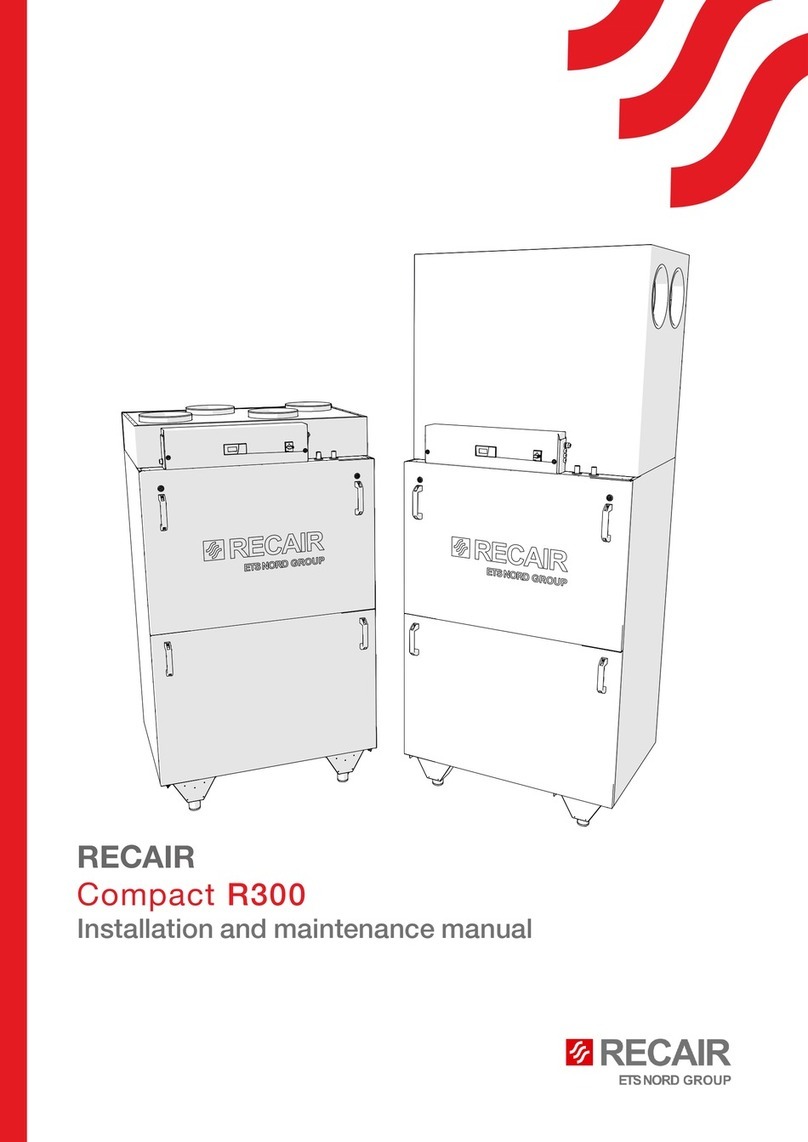 ETS NORD RECAIR Compact R300 Installation and maintenance manual