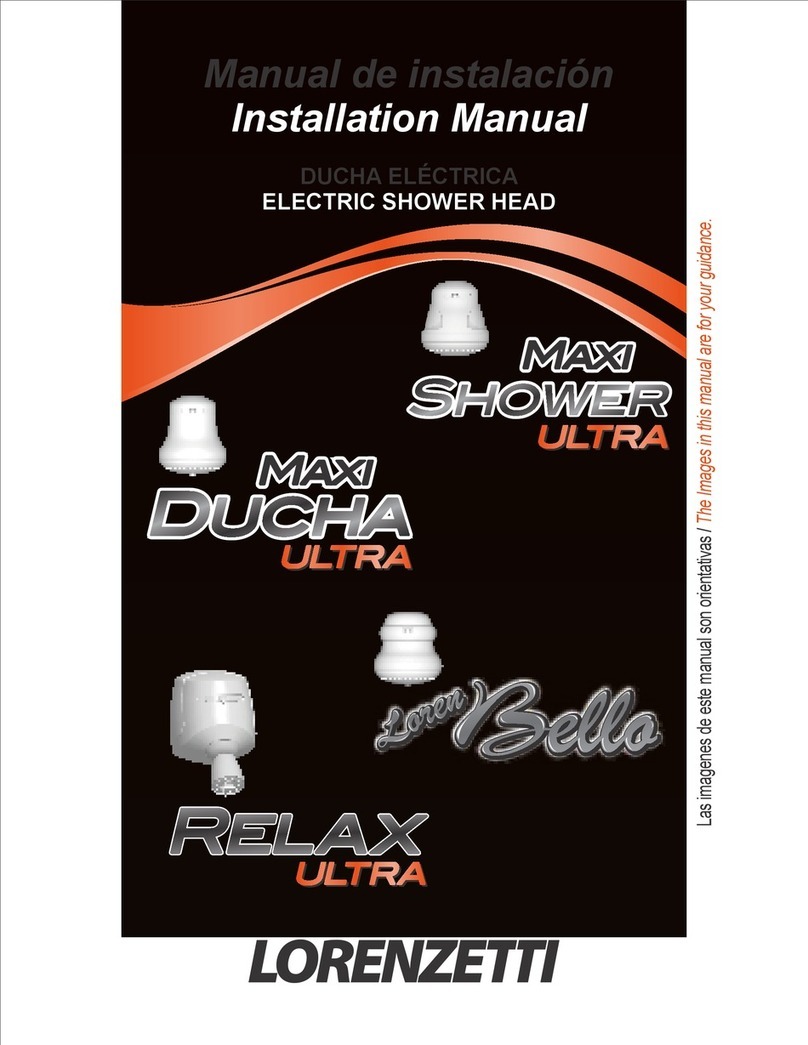 Lorenzetti MAXI SHOWER installation manual