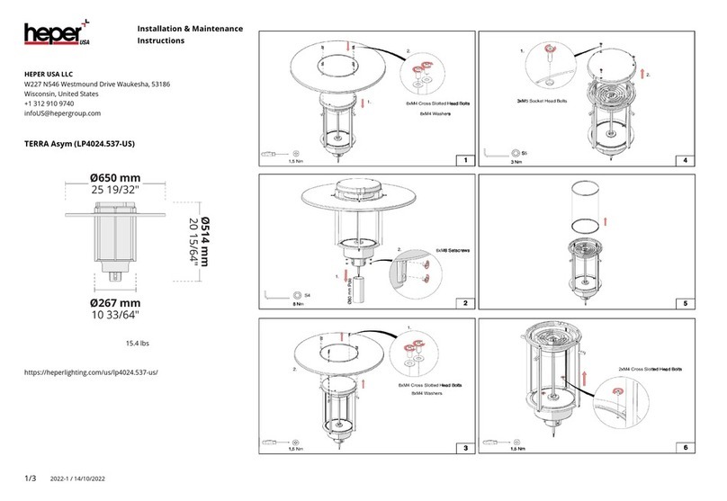 HEPER LP4024.537-US Installation and operating instructions HEPER LP4024.537-US Installation and operating instructions