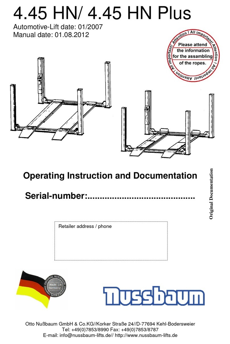 Nussbaum 4.45 HN User manual