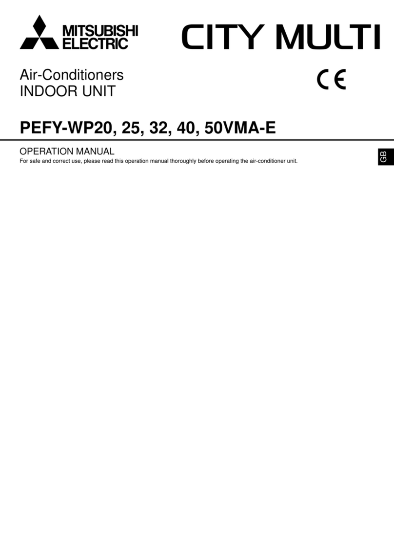 Mitsubishi Electric CITY MULTI PERFY-WP20VMA-E User manual