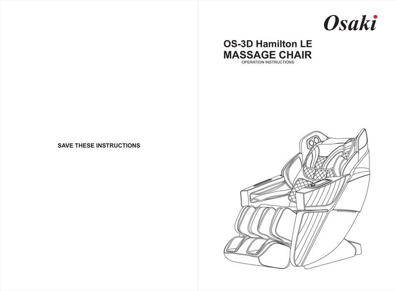 Osaki Hamilton LE OS-3D operating instructions