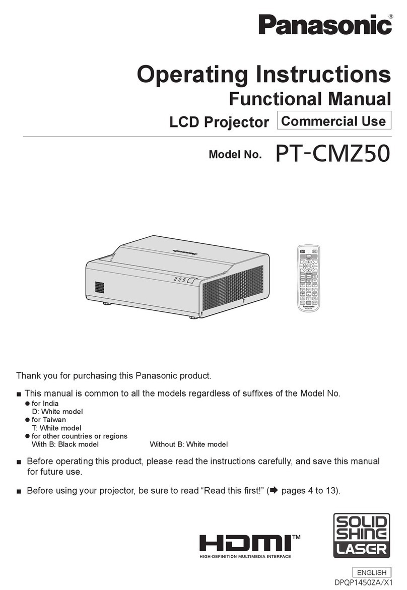 Panasonic PT-CMZ50 User manual