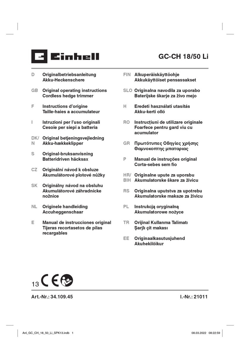 EINHELL GC-CH 18/50 Li User manual