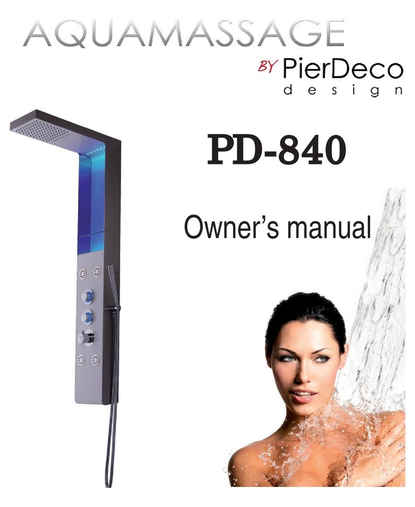 PierDeco AQUAMASSAGE PD-840 owner's manual