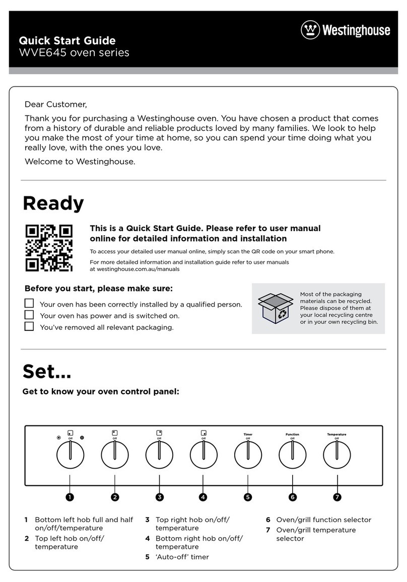 Westinghouse WVE645 quick start guide