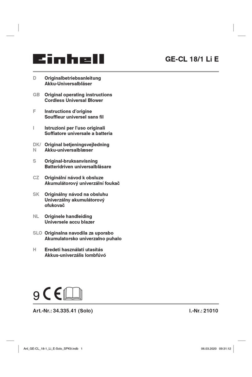 EINHELL GE-CL 18/1 Li E User manual